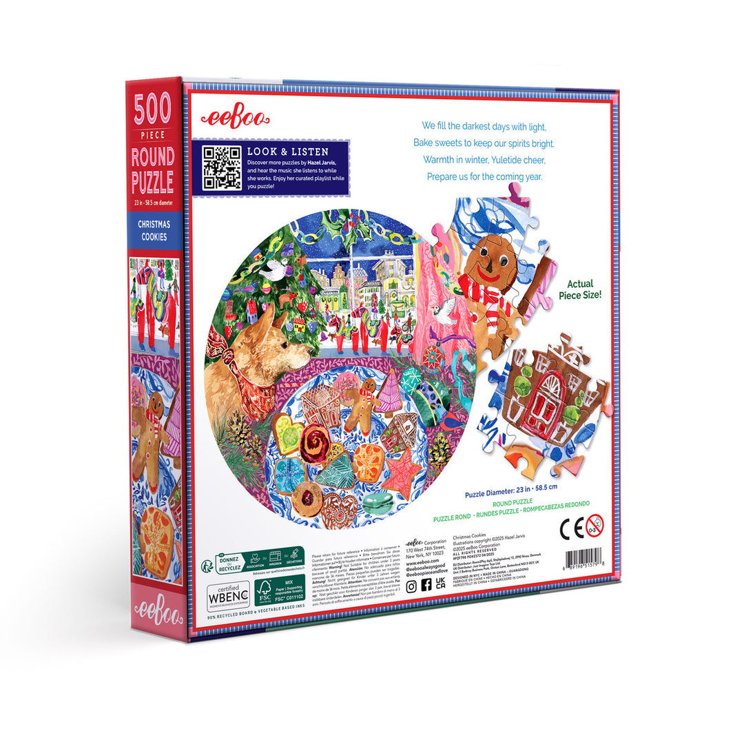 Christmas Cookies 500 Round Puzzle | eeBoo