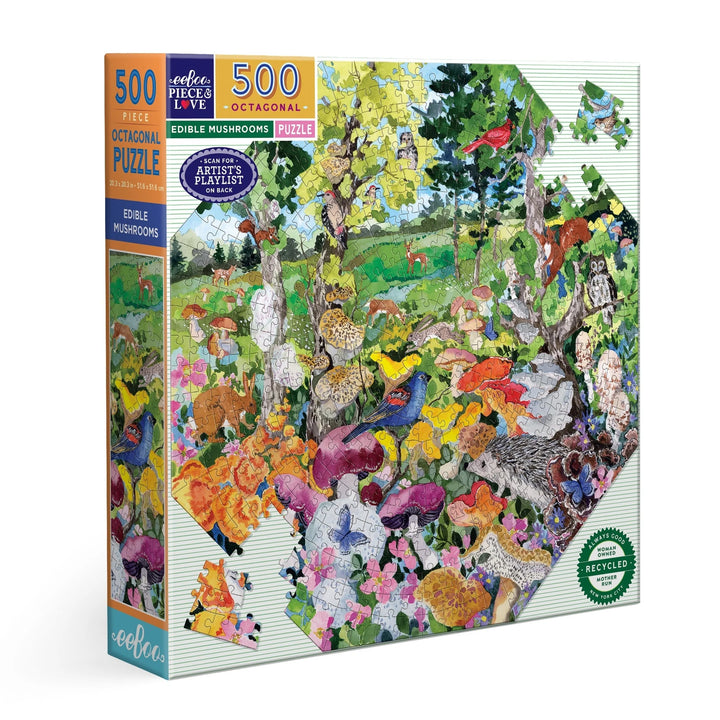 Edible Mushrooms 500 Pieces Puzzle | eeBoo