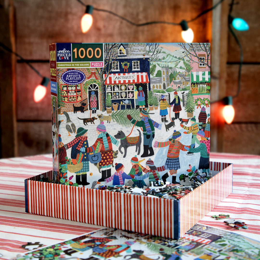 Christmas in the Square 1000 Sq Puzzle | eeBoo
