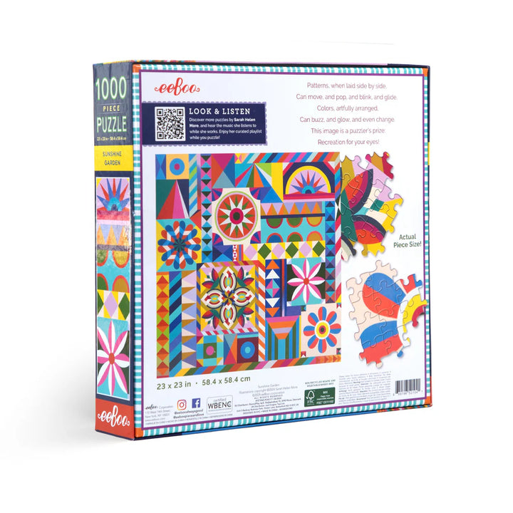 Sunshine Garden 1000 Piece Puzzle | eeBoo
