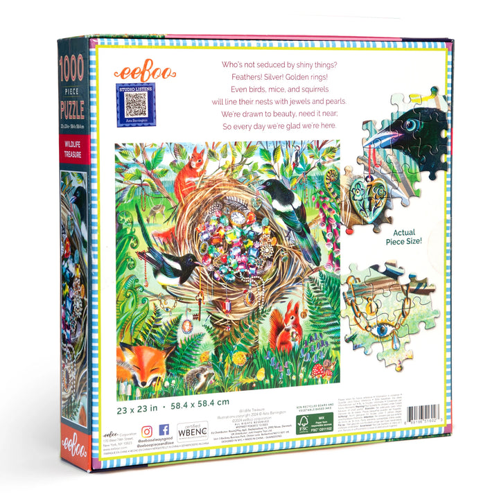 Wildlife Treasure 1000 Piece Puzzle | eeBoo