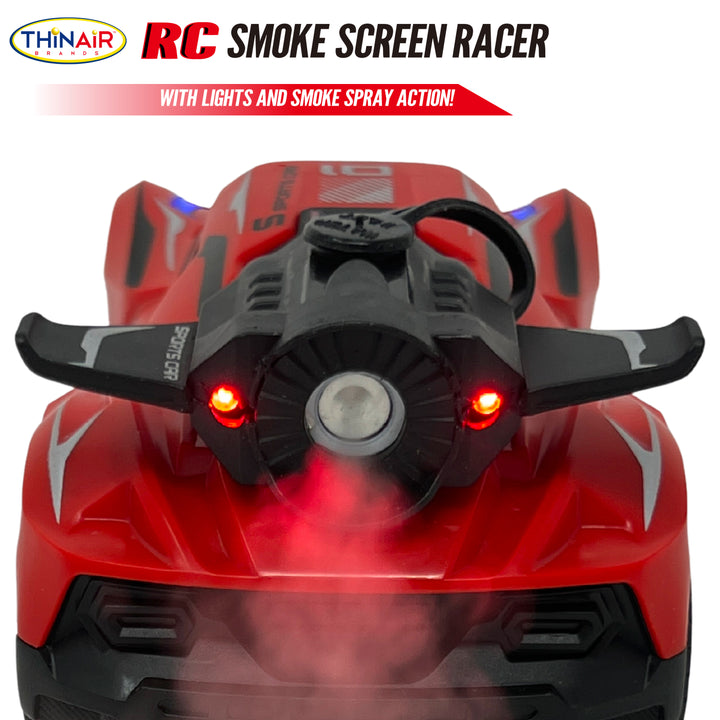 RC Smoke Screen Racer - Red | Thin Air Brands