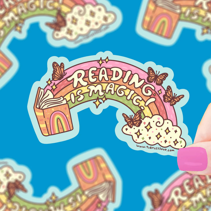 Reading is Magic Vinyl Sticker | Turtle's Soup