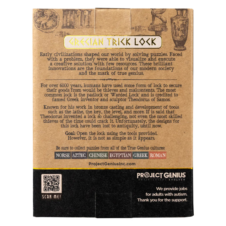 Grecian Trick Lock | Project Genius