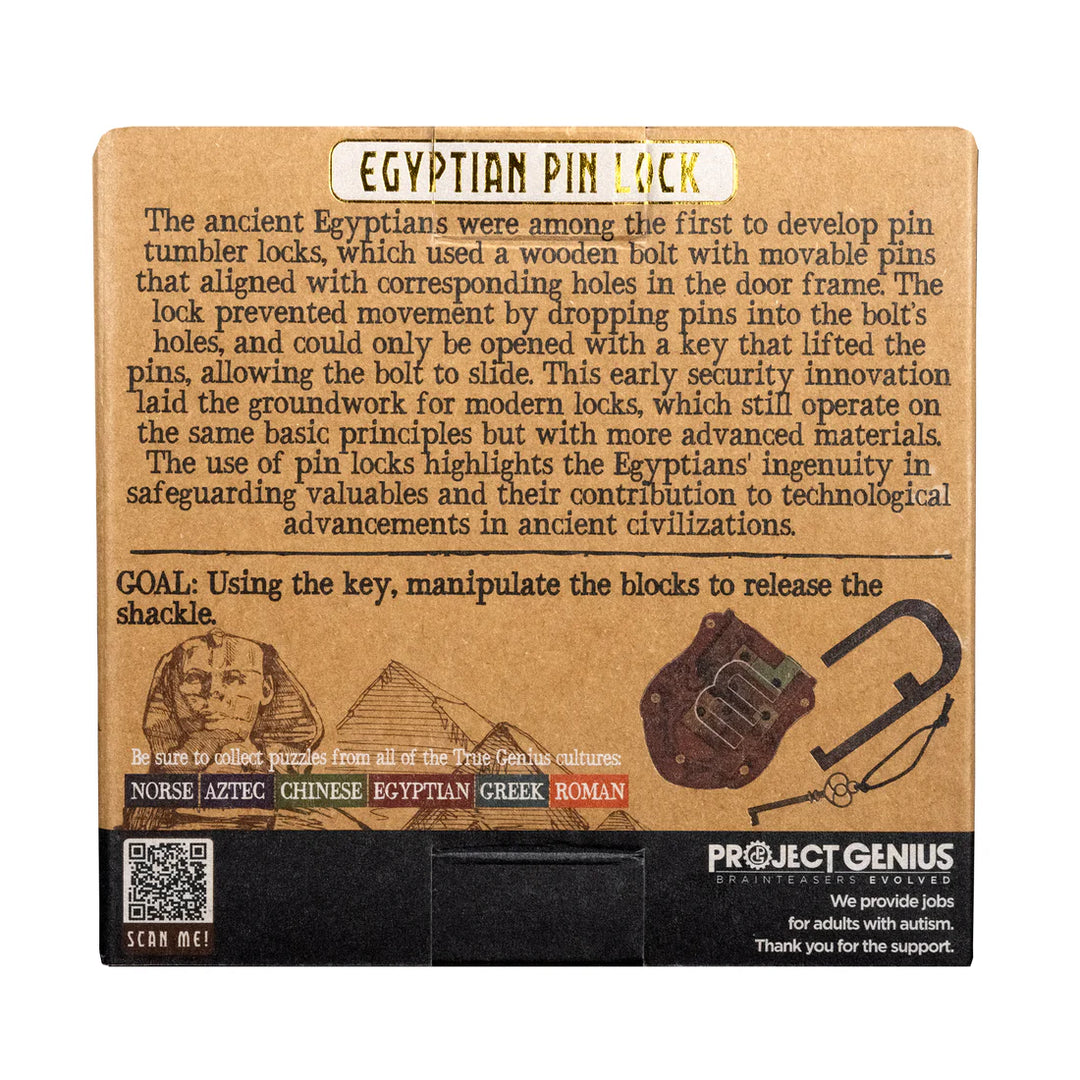 Egyptian Pin Lock | Project Genius