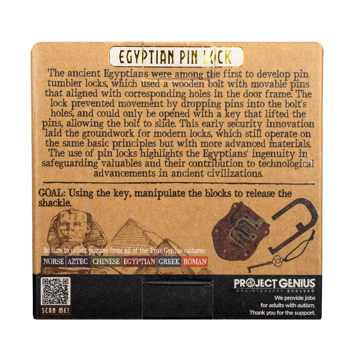 Egyptian Pin Lock | Project Genius