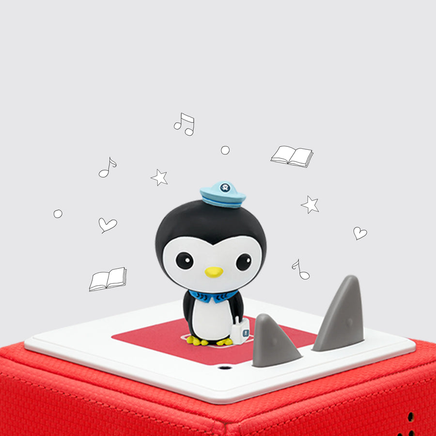 Octonauts Peso Penguin Tonie on top of Toniebox