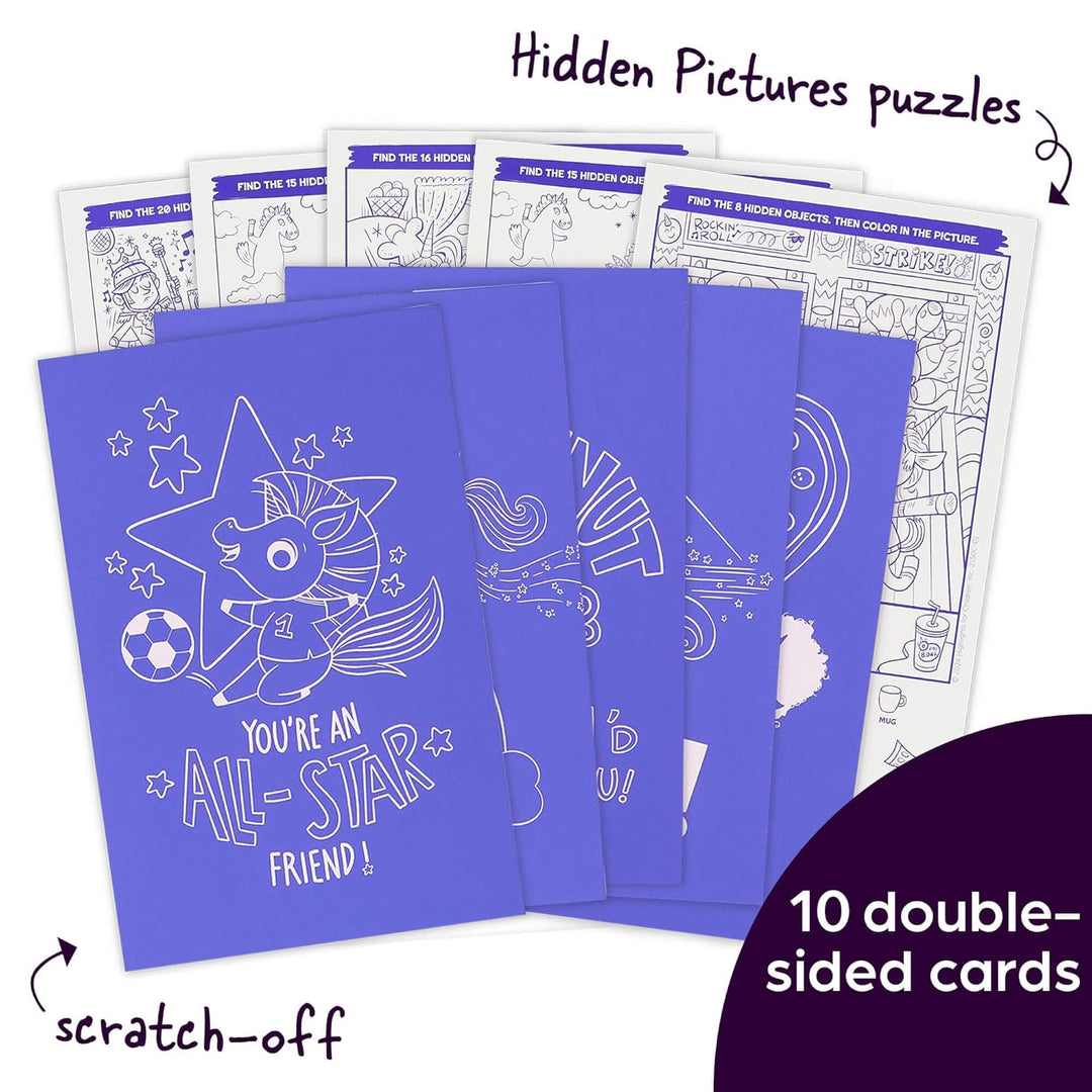 Scratch-And-Play Unicorn Hidden Pictures | Highlights