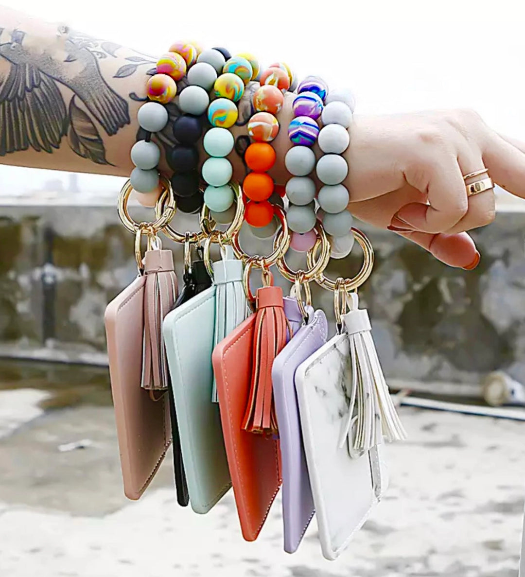 Wallet Bead Tassel Keychains | Mavi Bandz