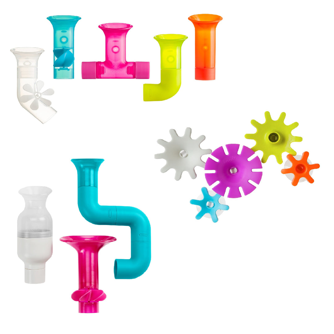 Pipes & Cogs & Tubes: Bath Toy Bundle - 13 pcs | TOMY - LOCAL PICK UP ONLY