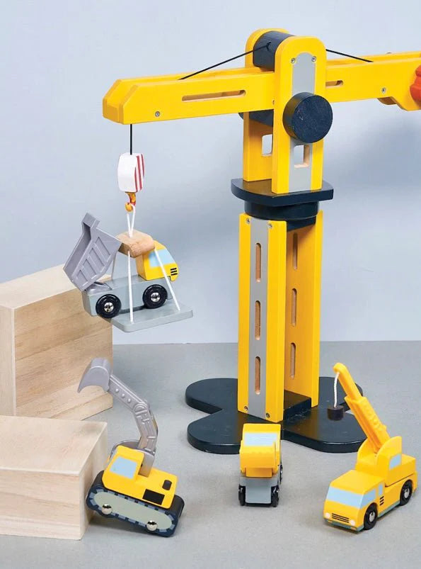 Big Yellow Crane | Mentari Toys - LOCAL PICK UP ONLY