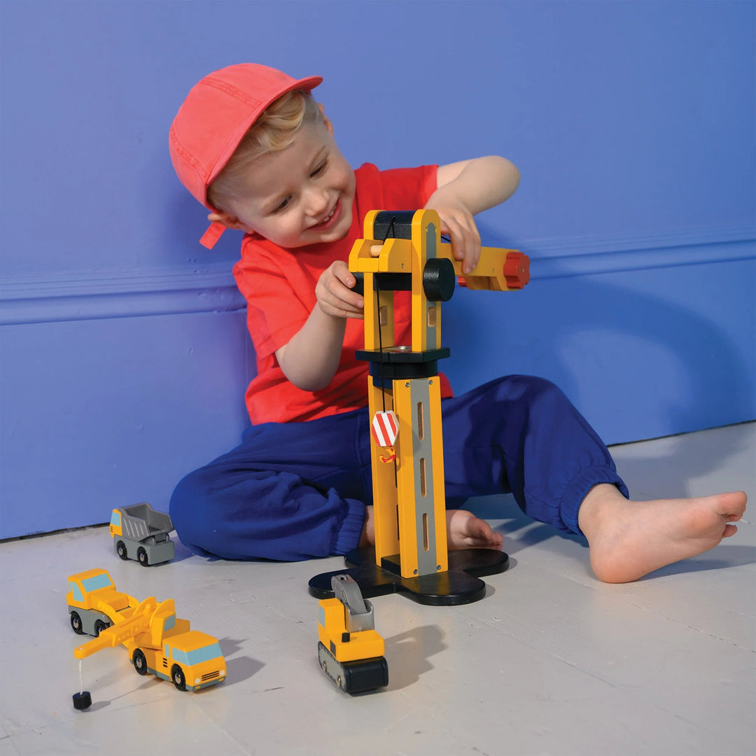 Big Yellow Crane | Mentari Toys - LOCAL PICK UP ONLY