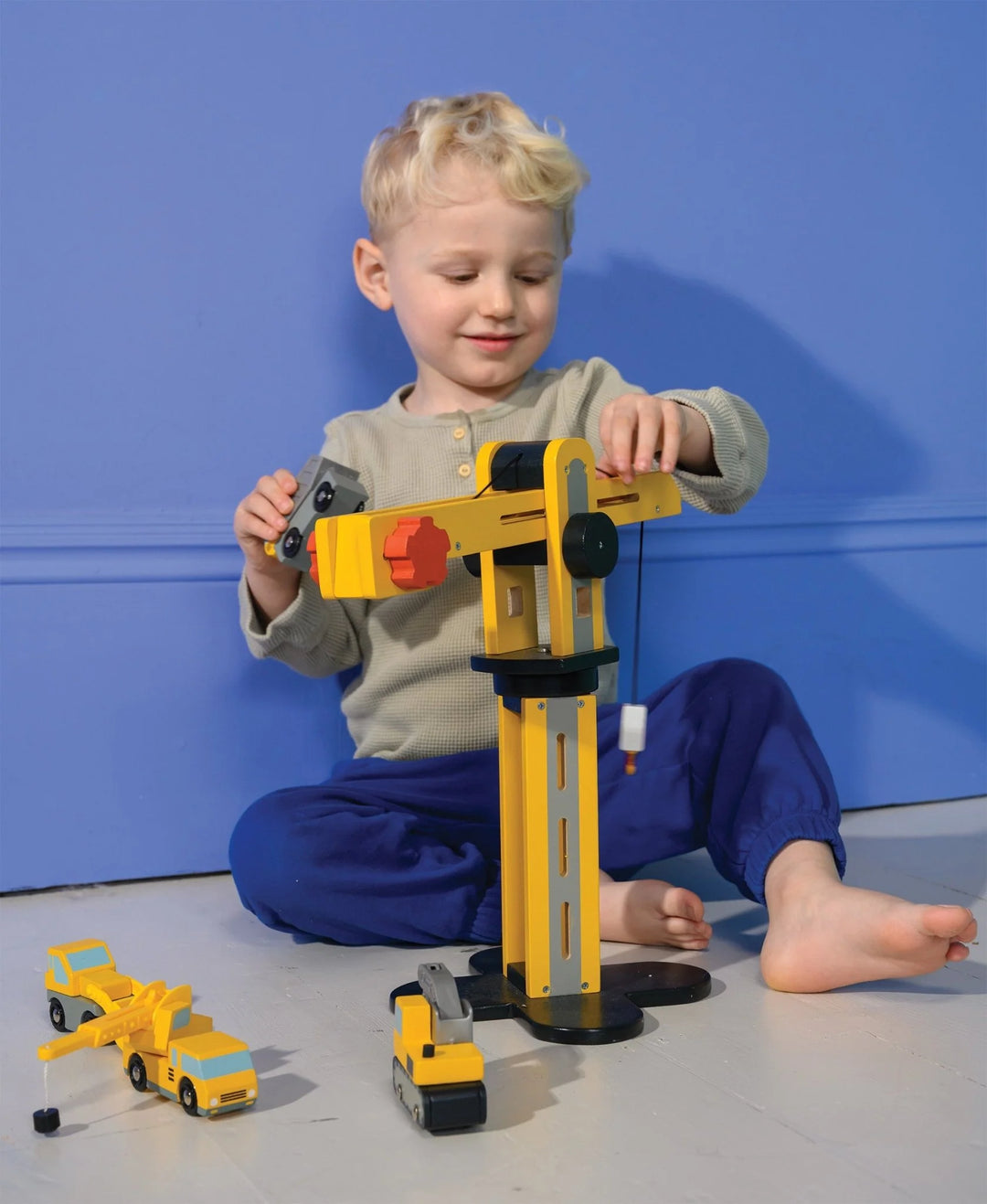Big Yellow Crane | Mentari Toys - LOCAL PICK UP ONLY
