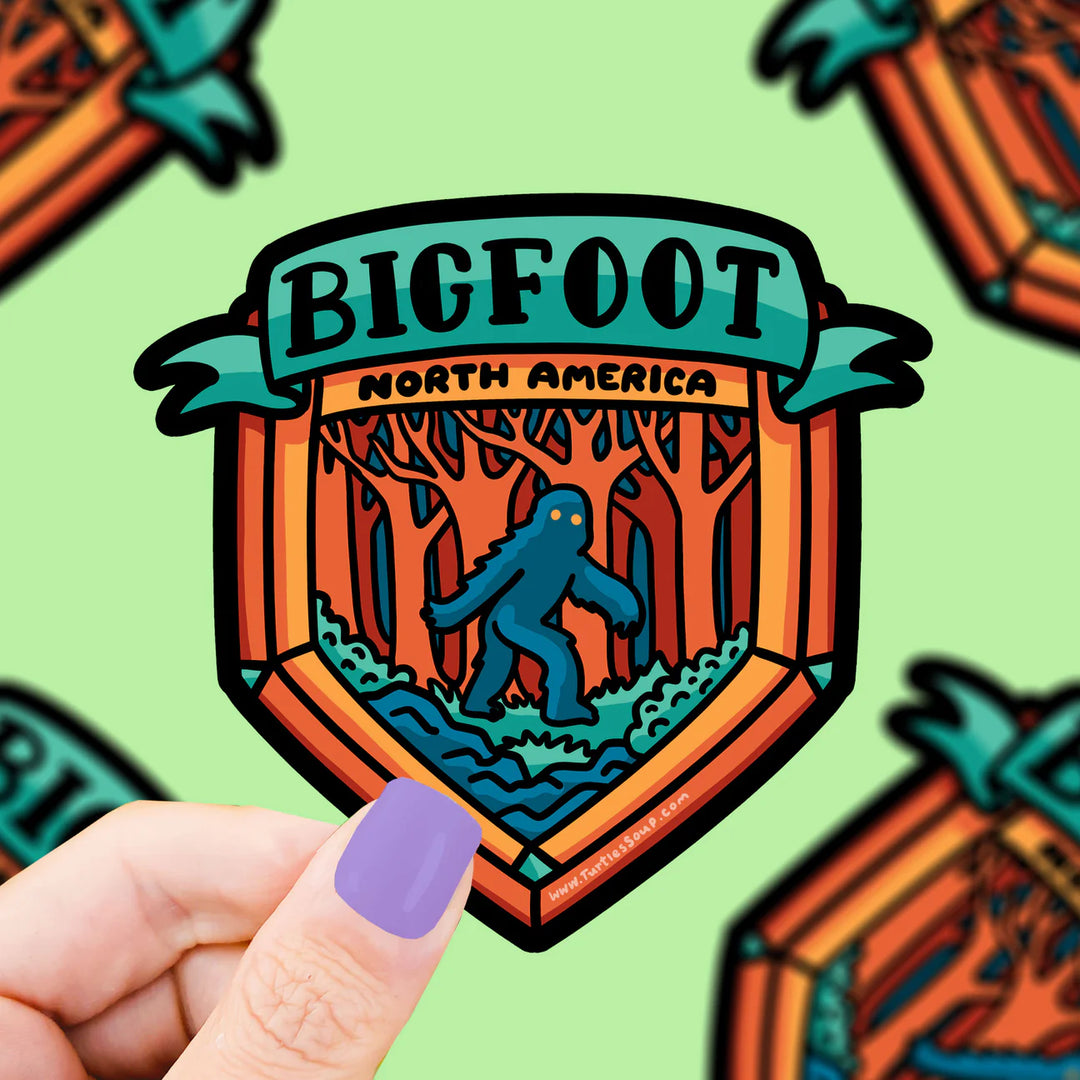 Big Foot Cryptid Location Sighting Vinyl Sticker | Turtle's Soup