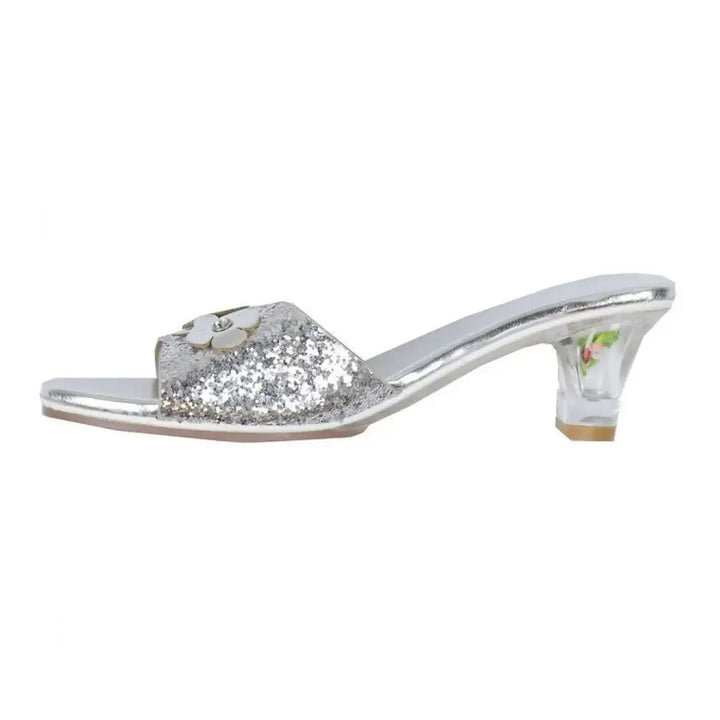 Slipper high heel Mariona, Silver | Souza