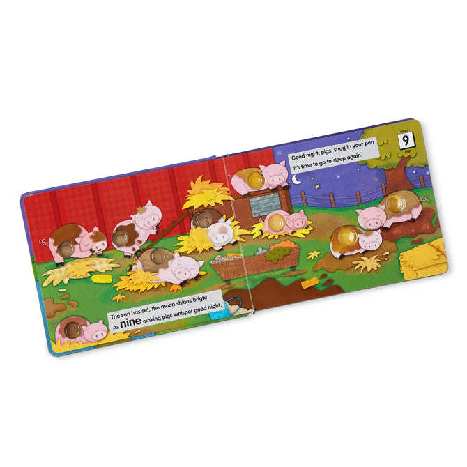Poke-A-Dot: Goodnight, Animals Board Book | Melissa & Doug