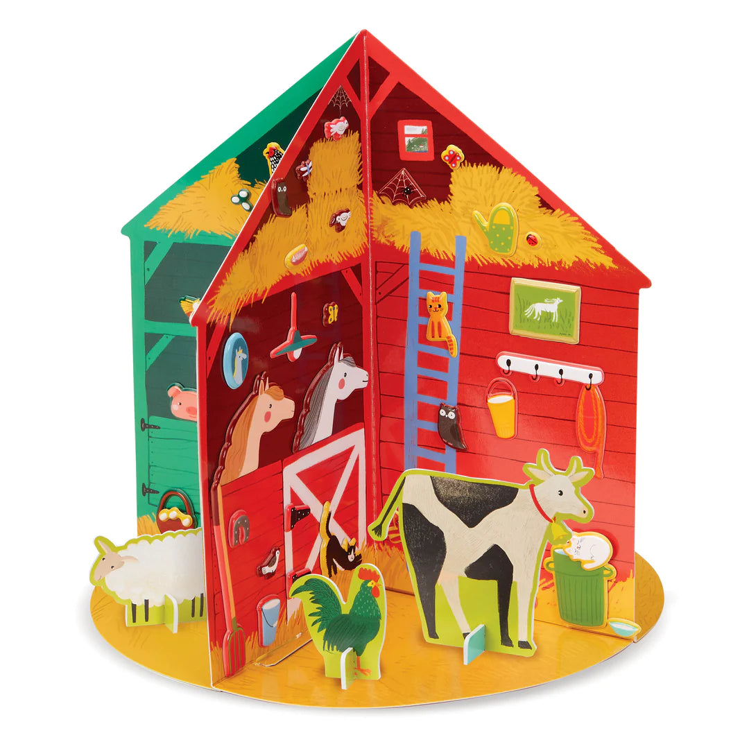 example of puffy sticker 3d playhouse being used