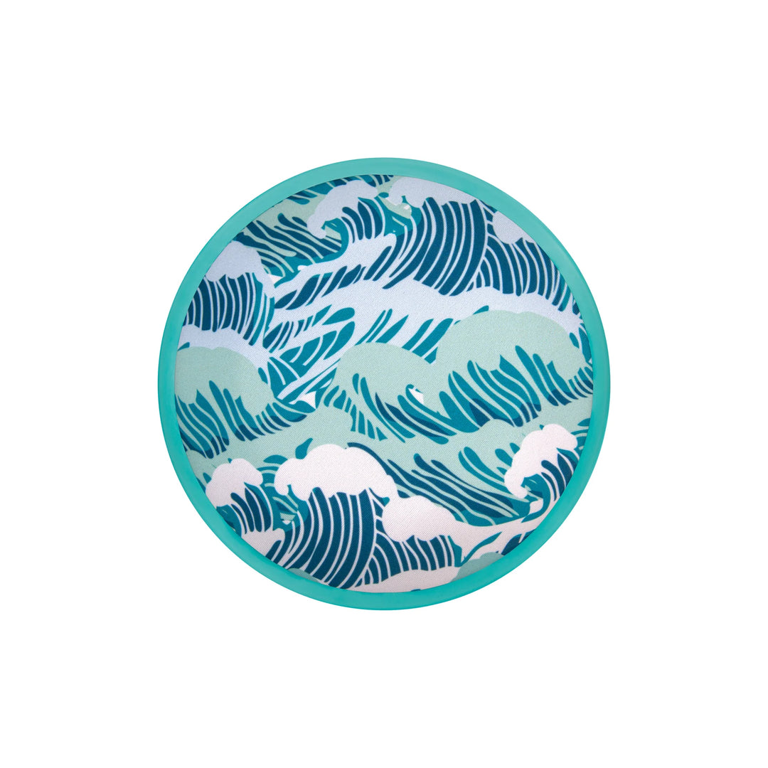 top view of blue ocean flobo