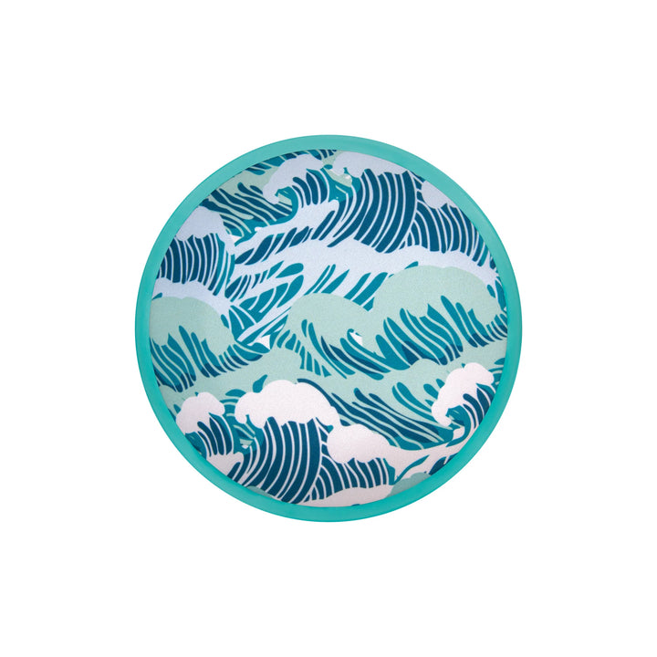 top view of blue ocean flobo