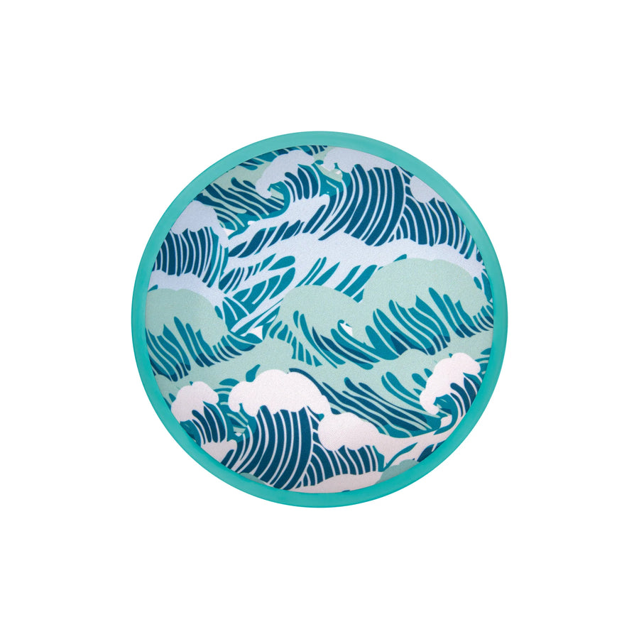 top view of blue ocean flobo
