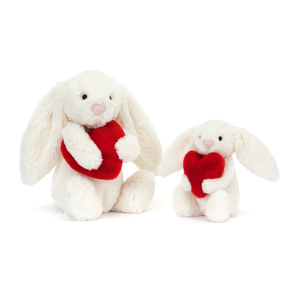 Bashful Red Love Heart Bunny