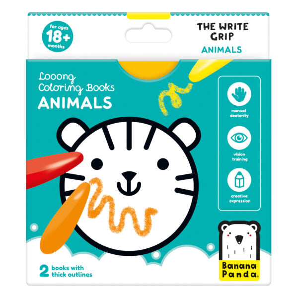 front cover of animals coloring book