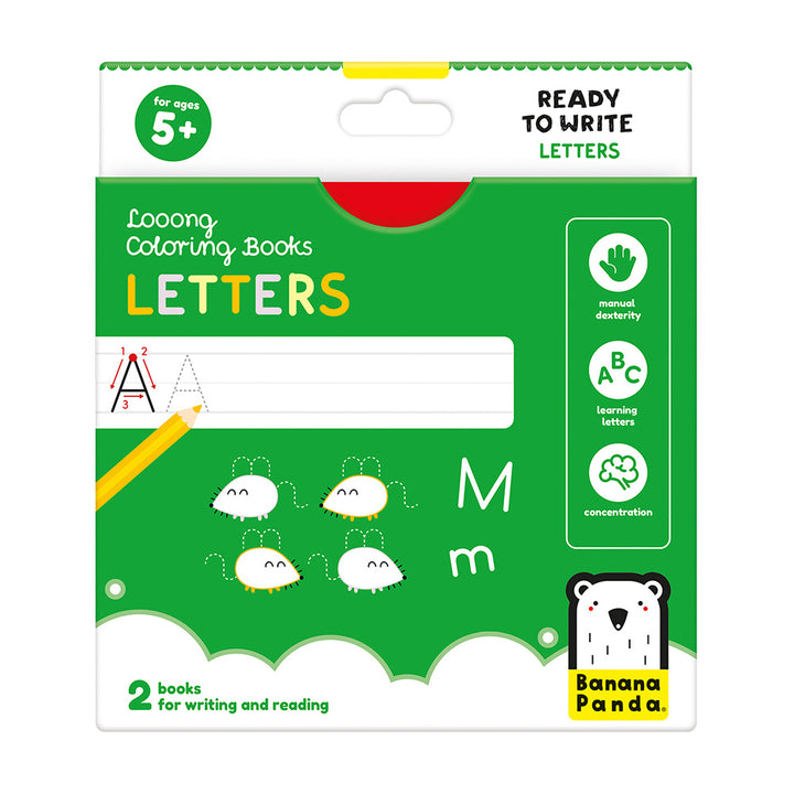 front cover of letters coloring book