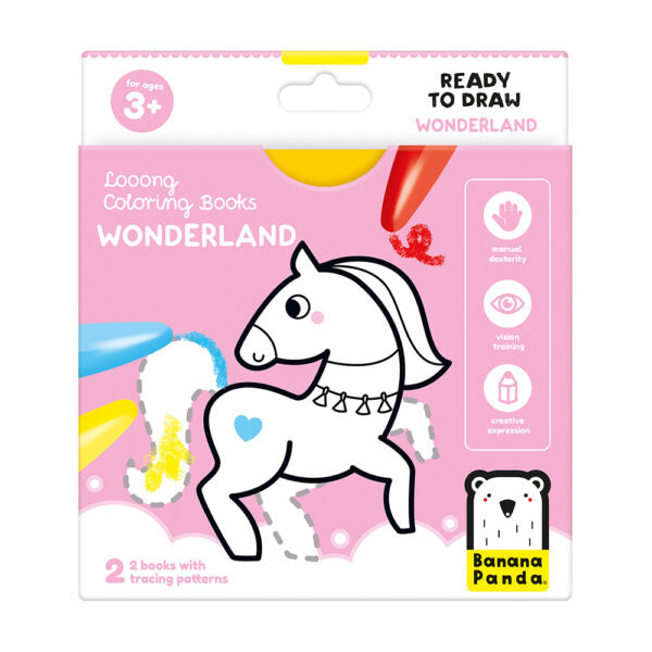 front cover of wonderland coloring book