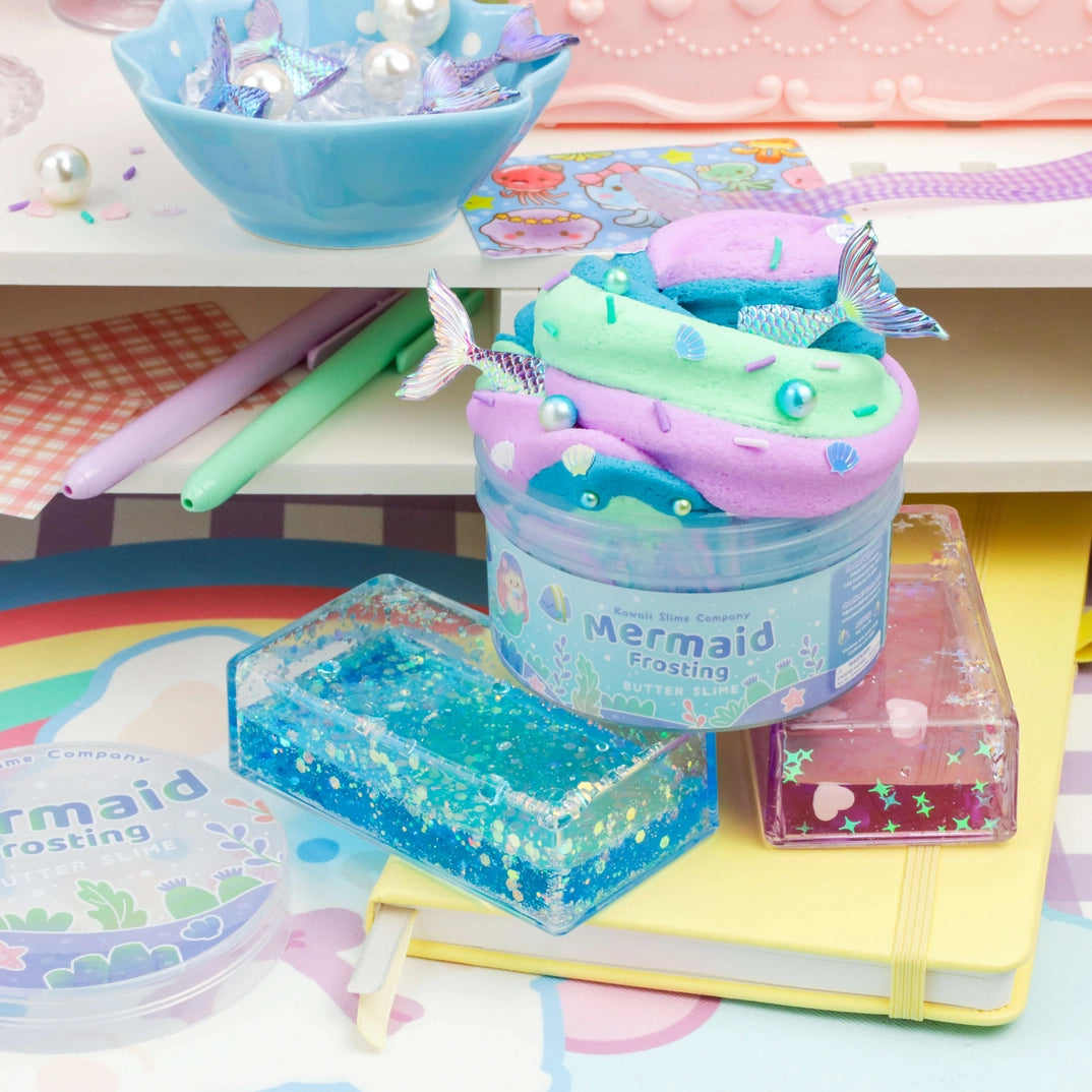Mermaid Frosting Butter Slime | Kawaii Slime Company