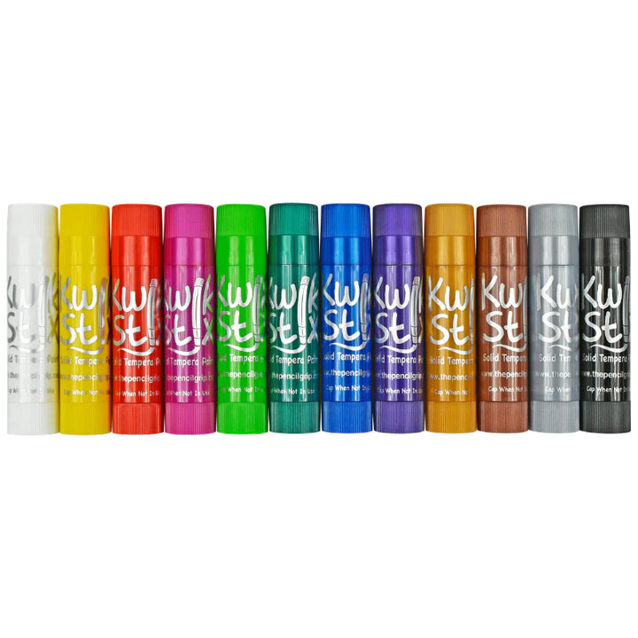 front view of kwik stix lined up