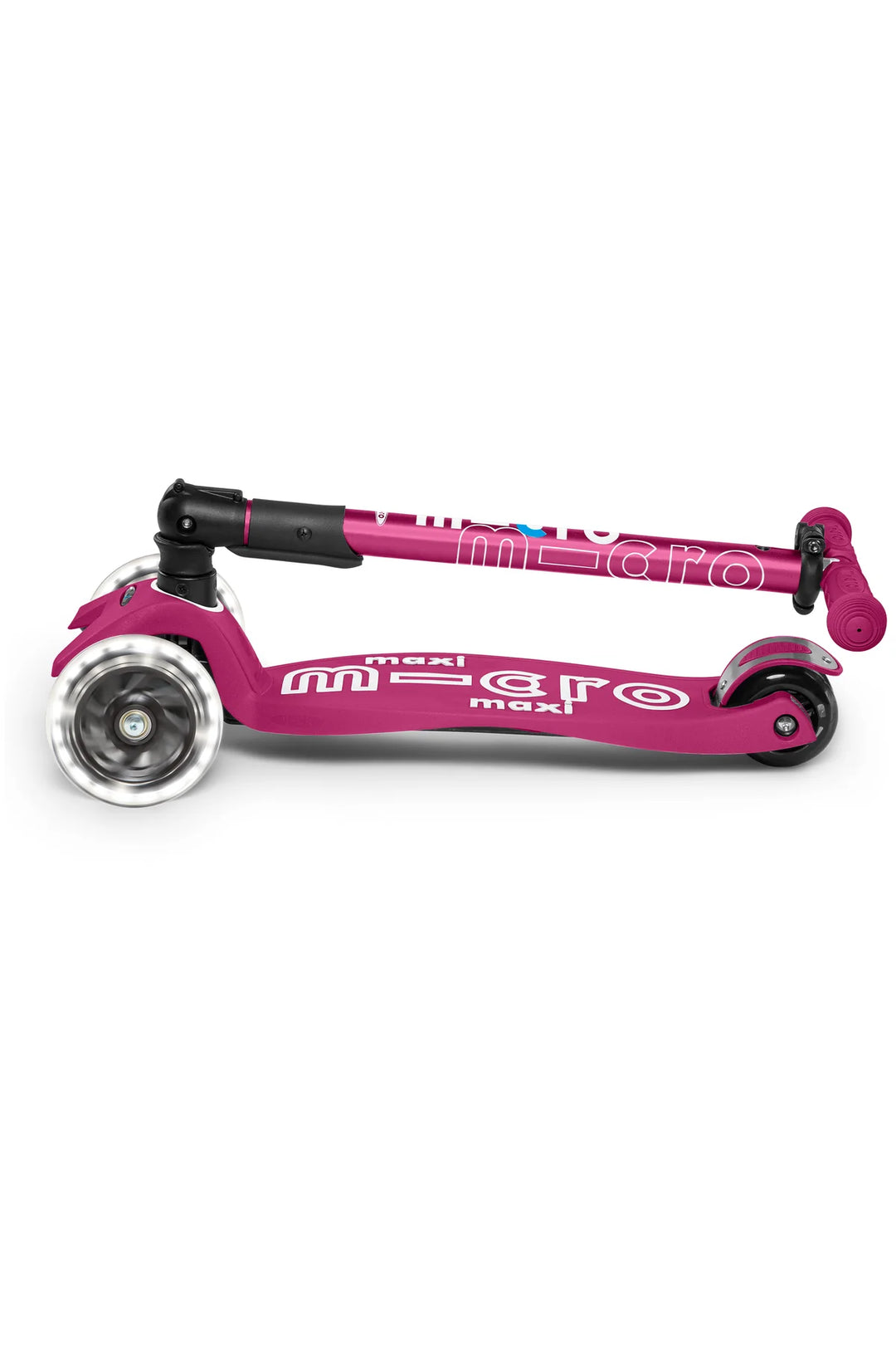 Micro Maxi Foldable LED Scooter: Berry Red - LOCAL PICK UP ONLY
