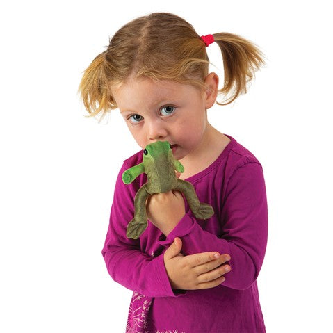 Mini Sitting Frog Finger Puppet | Folkmanis