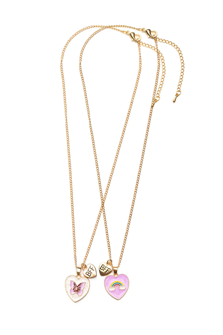 Rainbow Butterfly BFF Necklace  | Great Pretenders