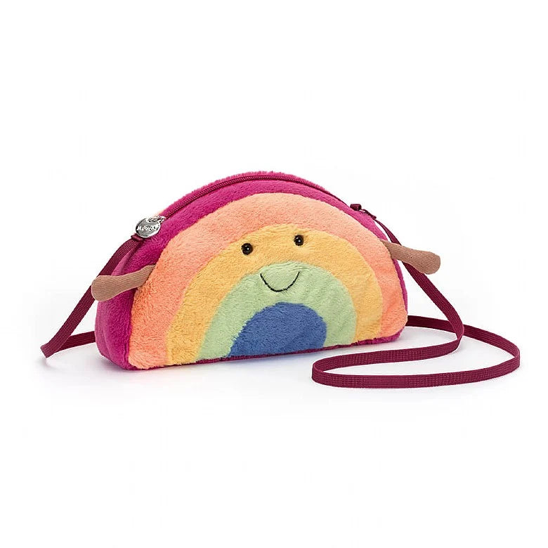 front view of rainbow bag
