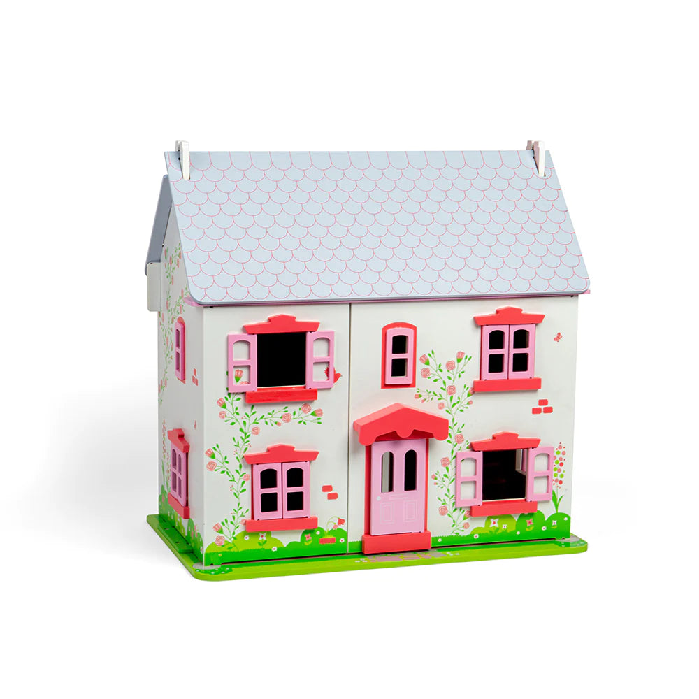 Rose cottage wooden sales dolls house