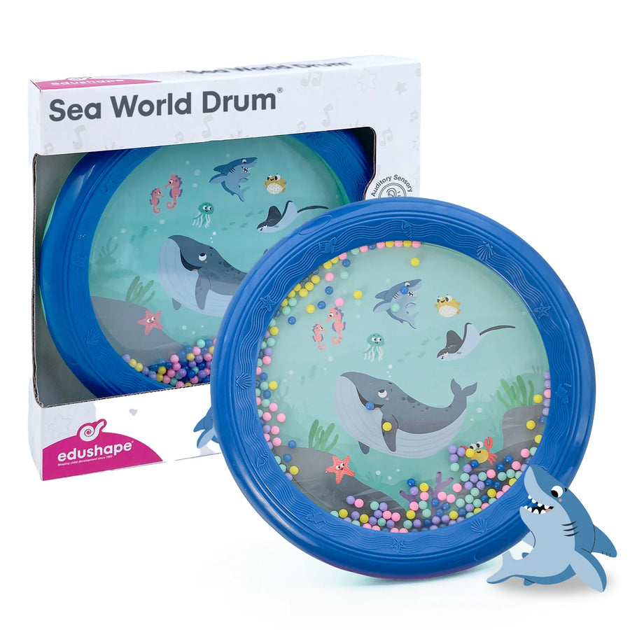 sea world drum in and out of packaging