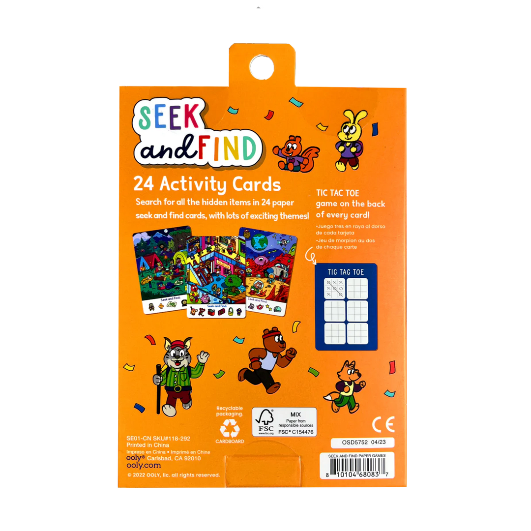cover art of back of seek and find packaging