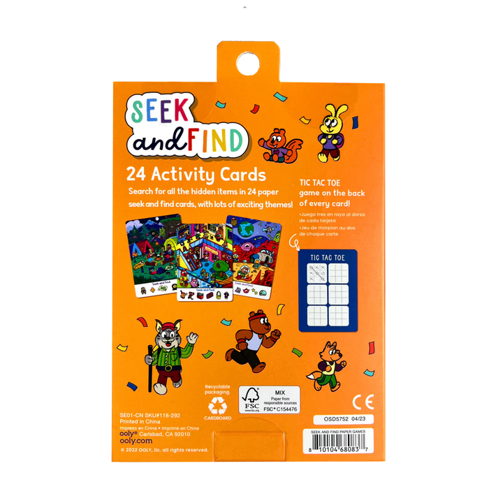 cover art of back of seek and find packaging