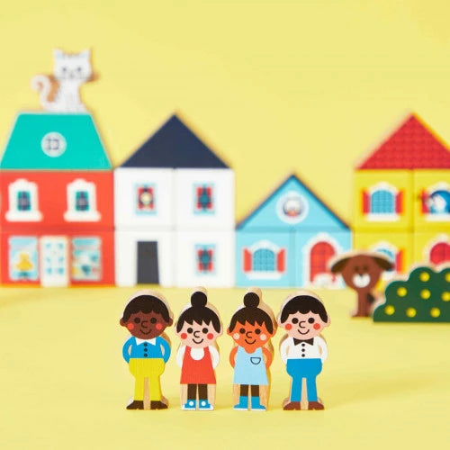 Set of 36 Wooden Blocks - City - Cross Roads | Janod