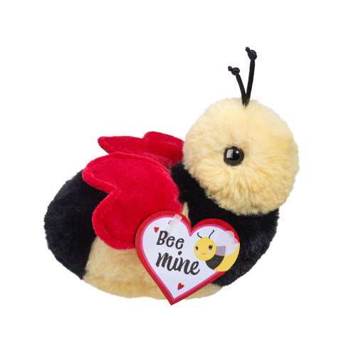 Heart winged bee logo