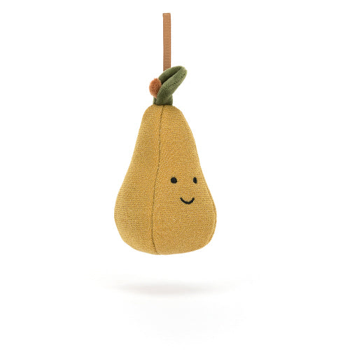 Festive Folly Pear Ornament | Jellycat