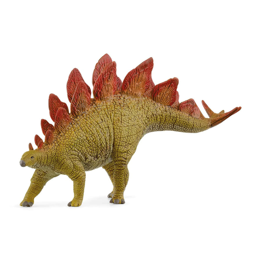 side view of stegosaurus