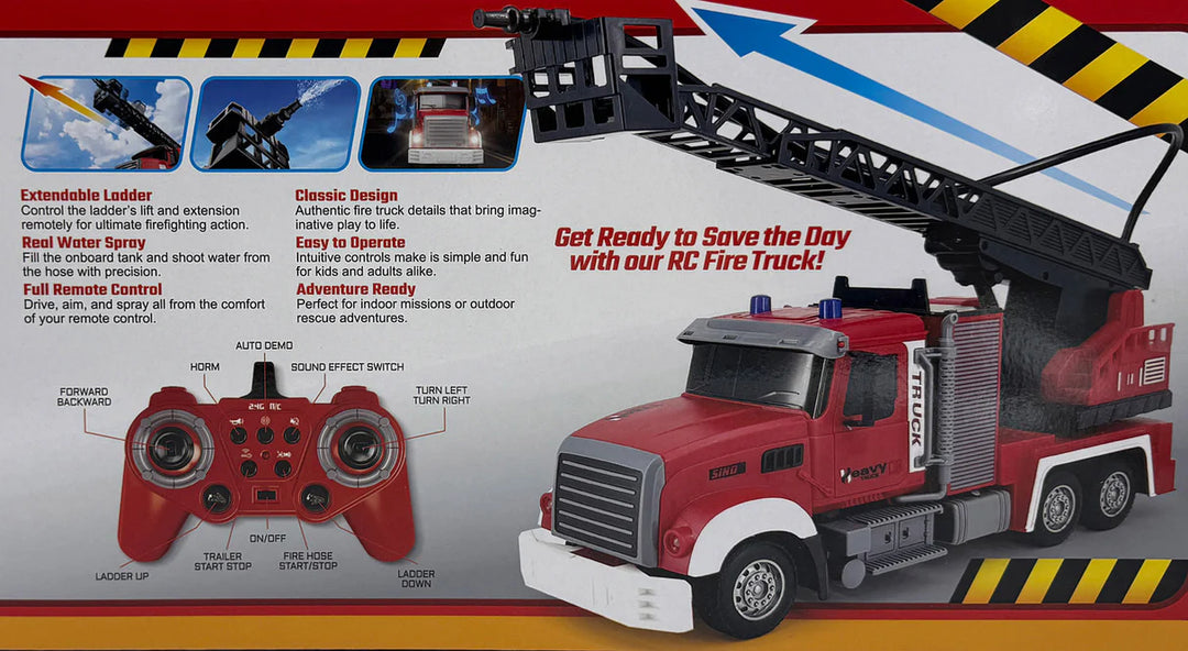 HydroBlaze RC Fire Truck | Odyssey Toys - LOCAL PICK UP ONLY