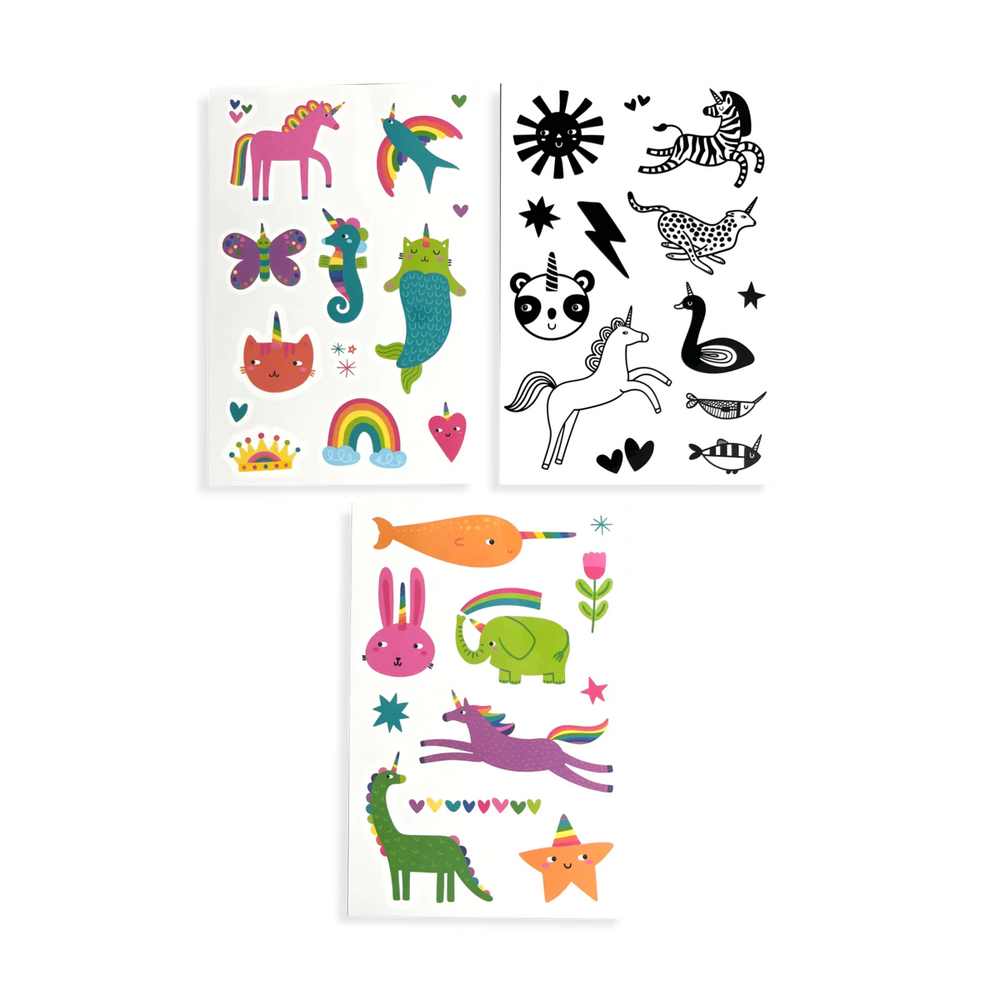 3 included tattoo sheets