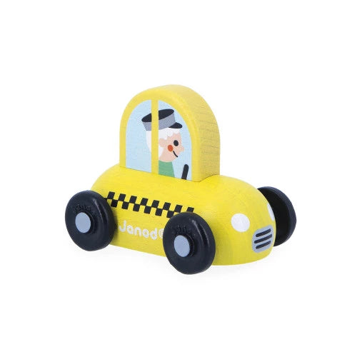 Wooden Taxi Car City - Cross Roads | Janod