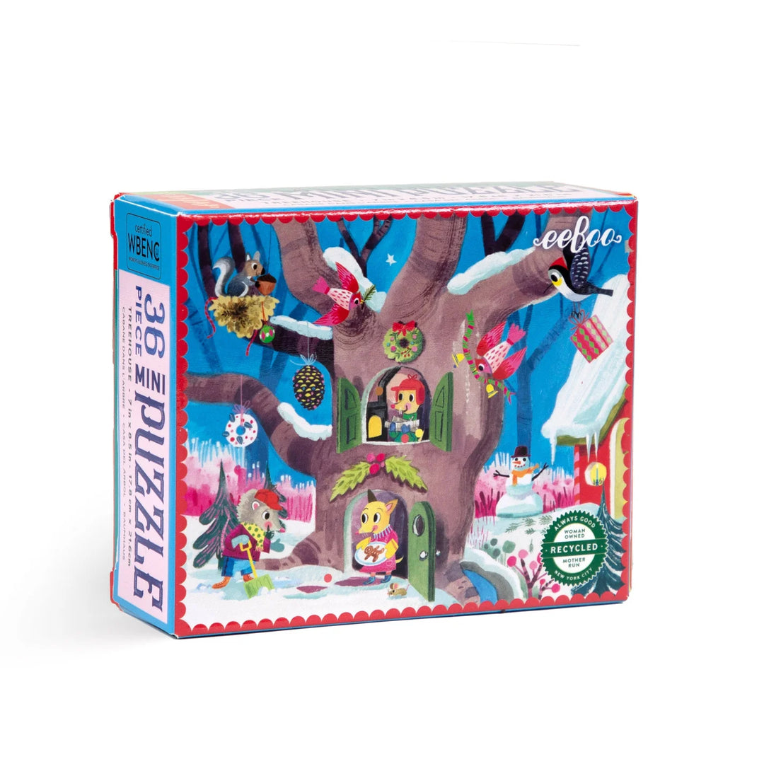 Woodland Holiday Miniature Puzzles -  36 pieces | eeBoo