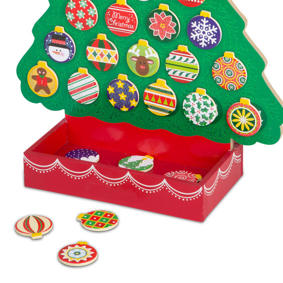Countdown to Christmas Wooden Seasonal Advent Calendar | Melissa & Doug - LOCAL PICK UP ONLY