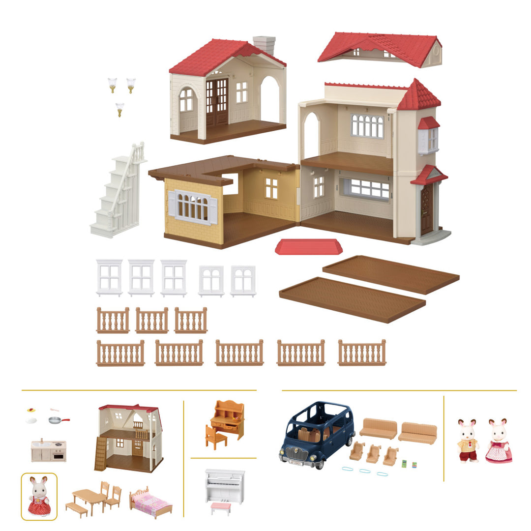 Red Roof Grand Mansion | Calico Critters LOCAL PICKUP ONLY