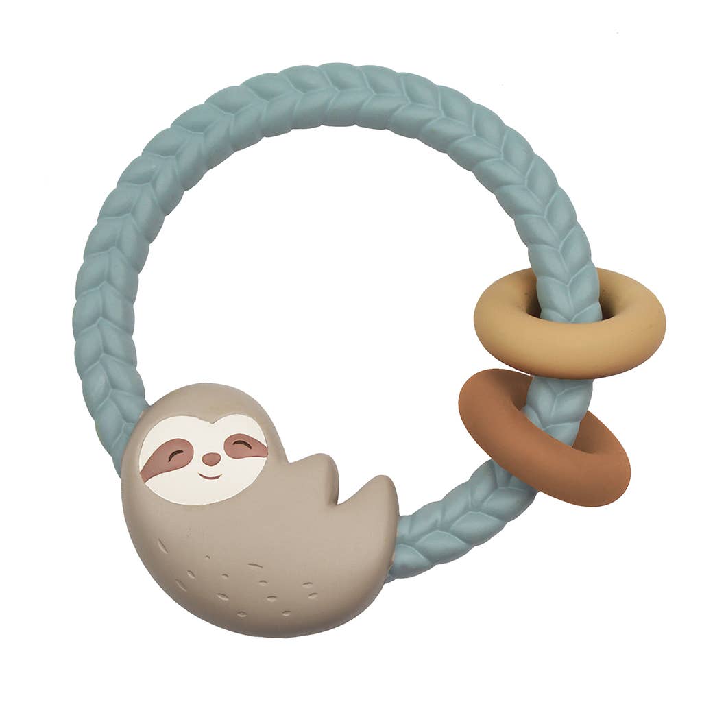 Ritzy Rattle™ Silicone Teether Rattle - Sloth
