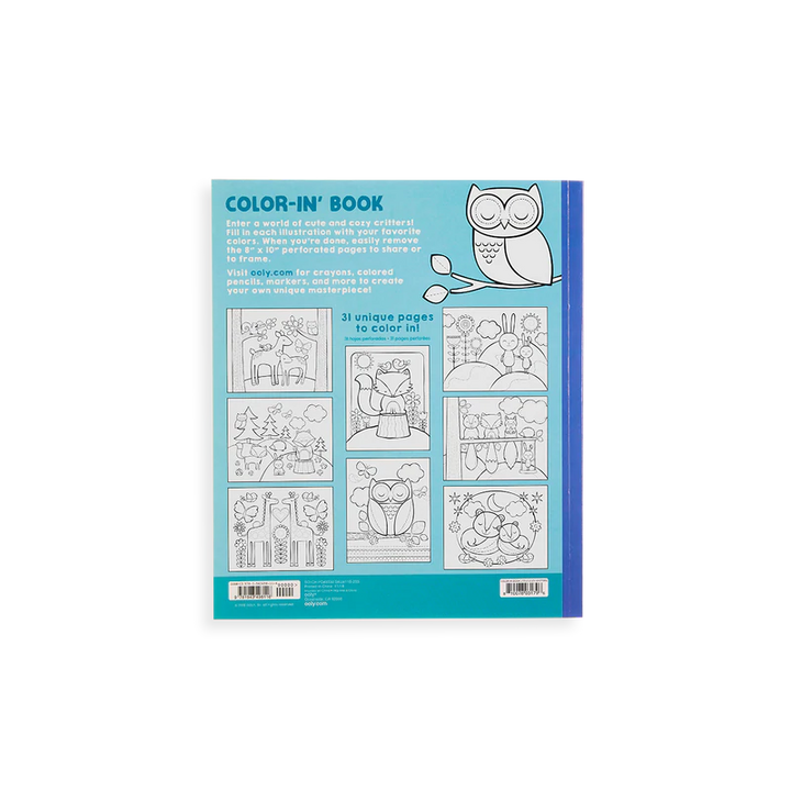 Color'In Book: Little Cozy Critters | OOLY